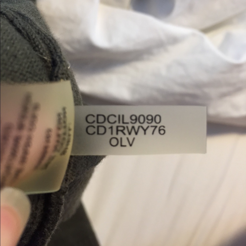 Calvin Klein Olive Green Crop Sweater - Picture 7 of 7